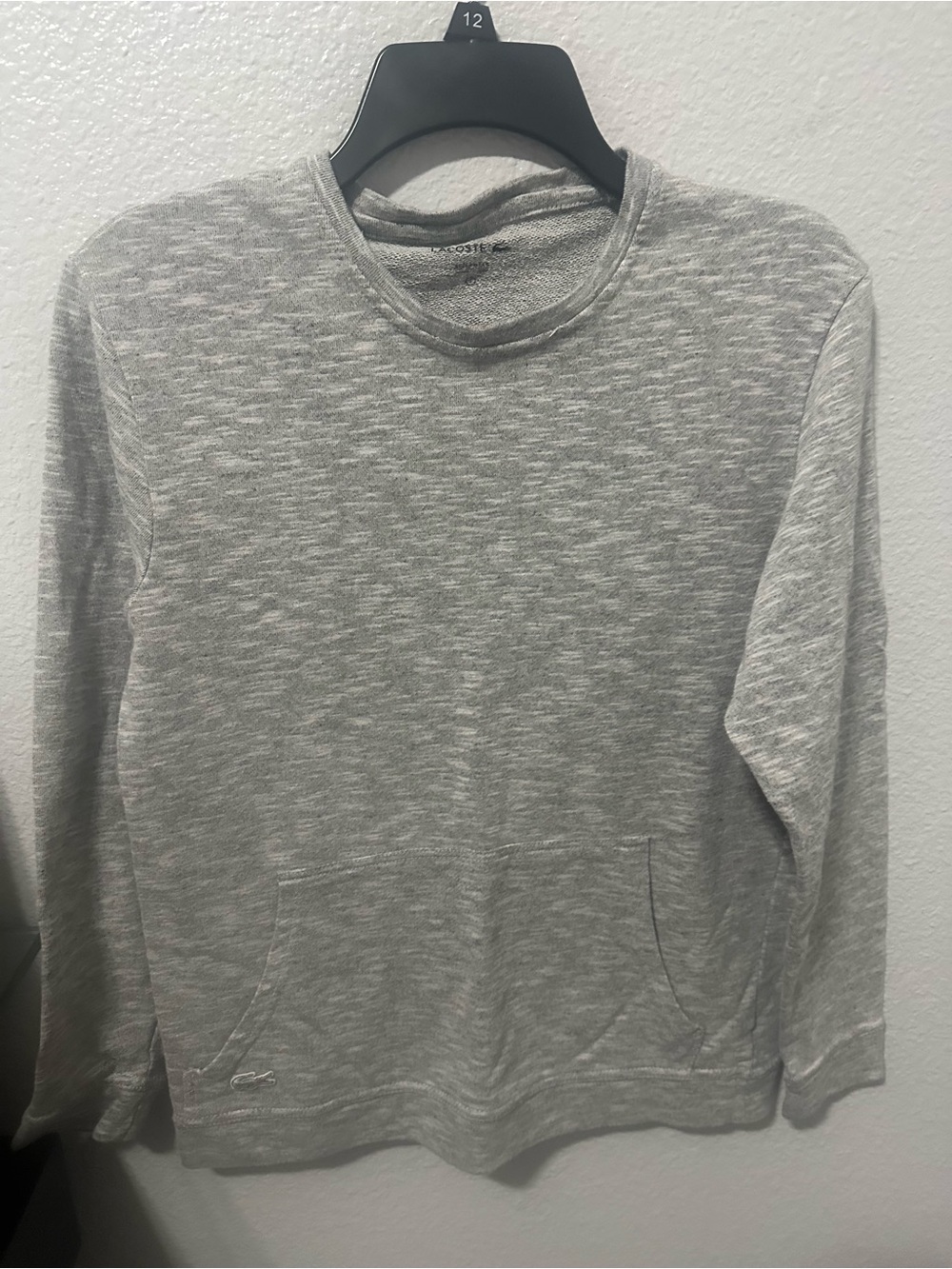 Lacoste Light Gray Crewneck Sweater